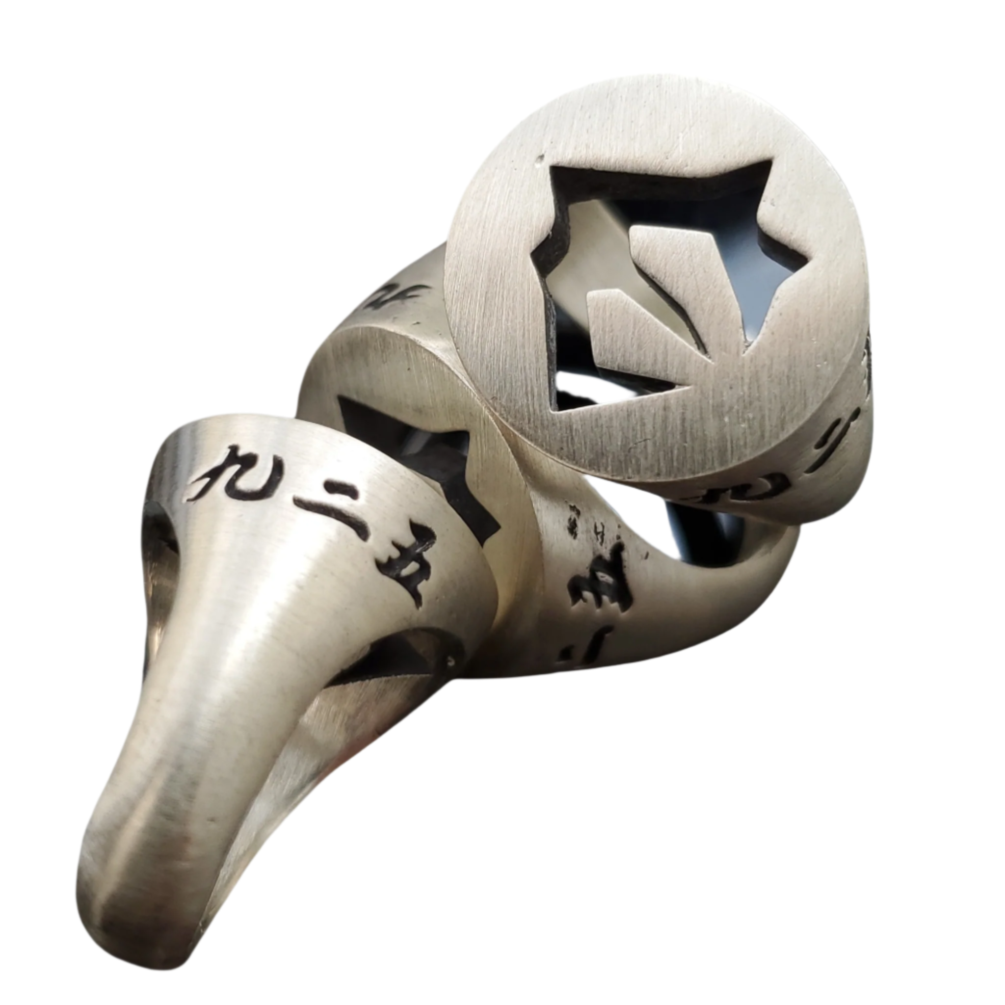 ROUND LOGO SIGNET RING JAPANESE SILVER